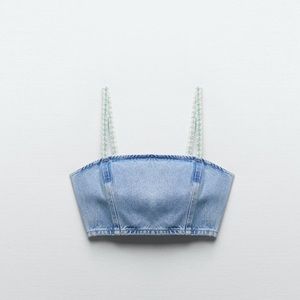 Contrast crop top